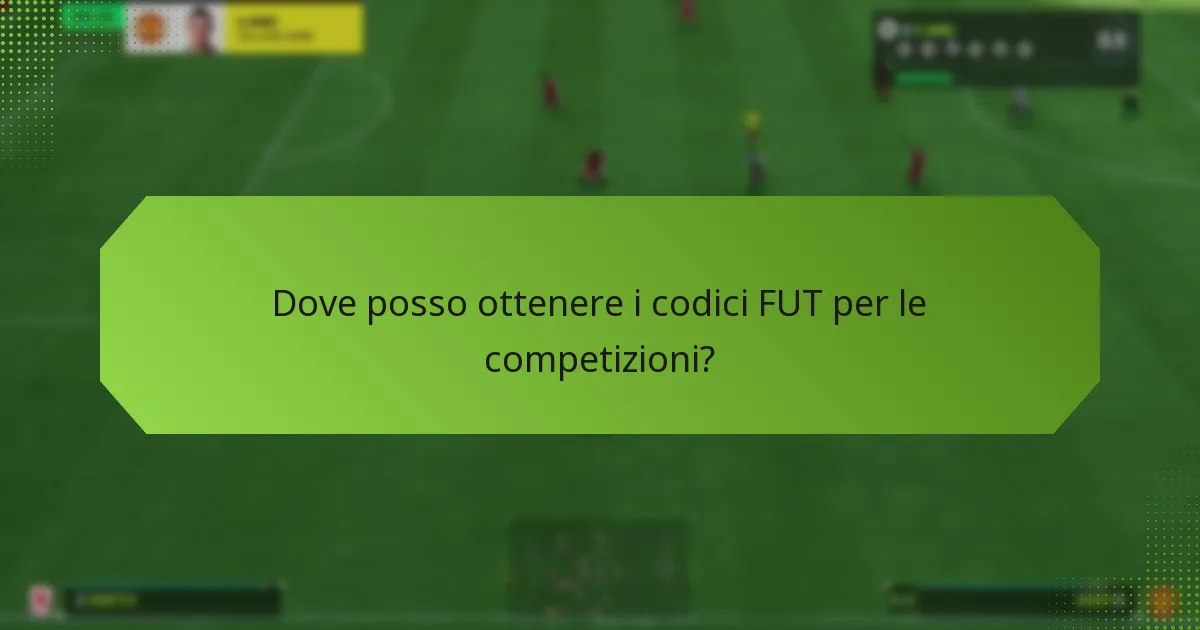 Quali sono i requisiti per partecipare alle competizioni con codici FUT?