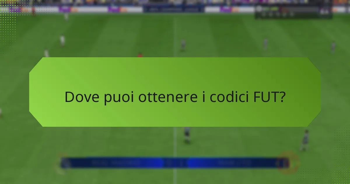 Come utilizzare i codici FUT in FIFA Ultimate Team?